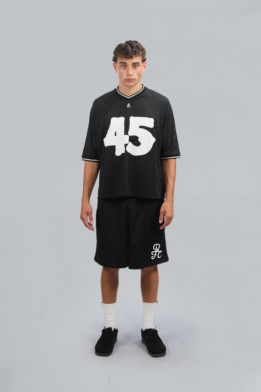 Black Mesh Jersey