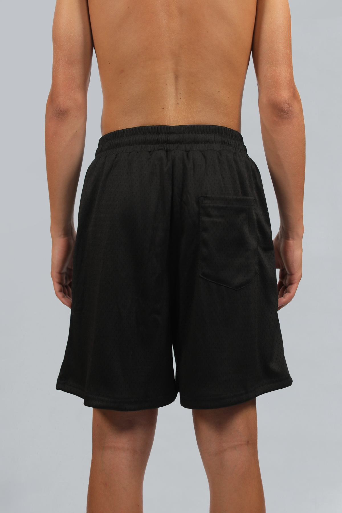 Black Mesh Shorts