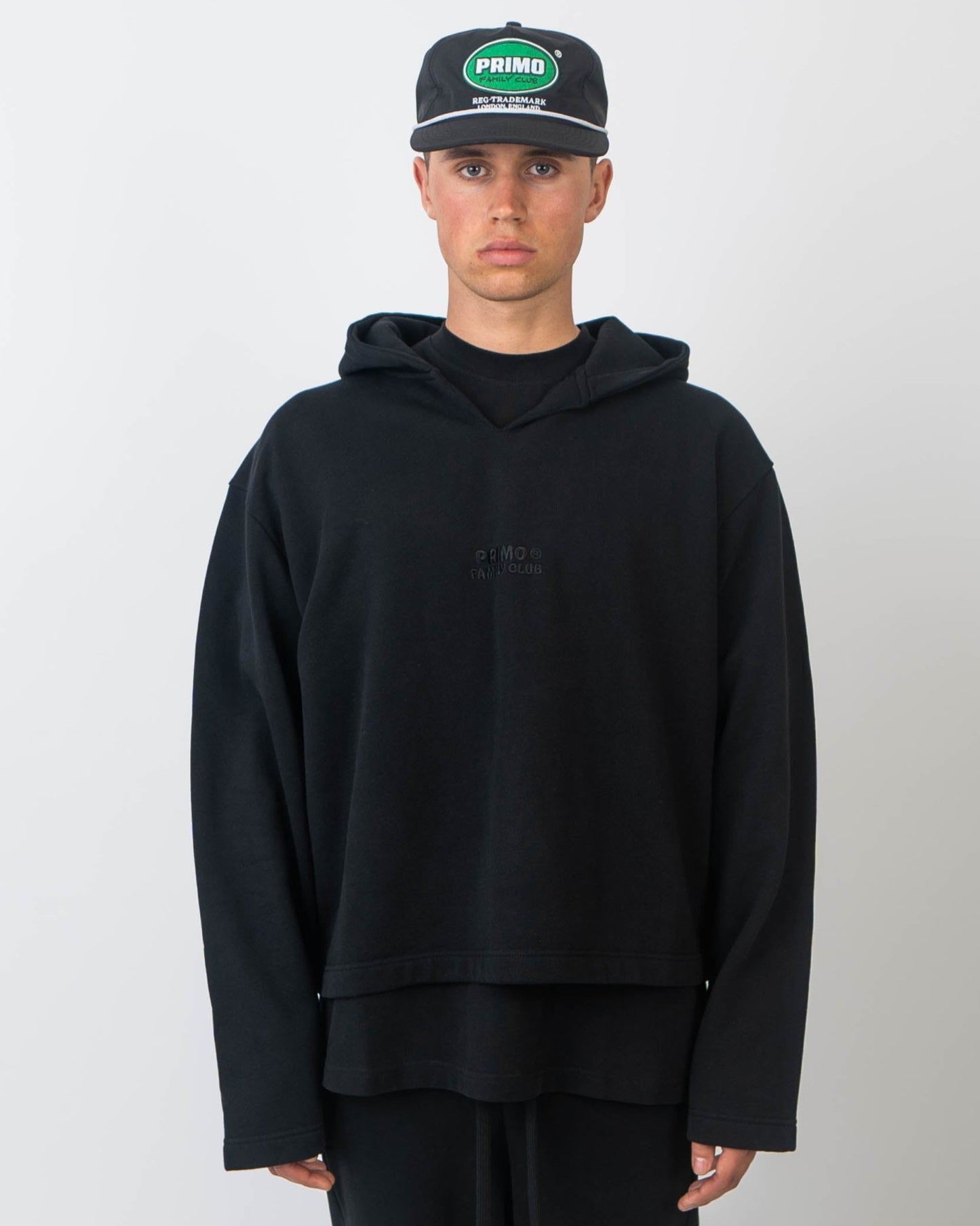 Black Boxy Hoodie