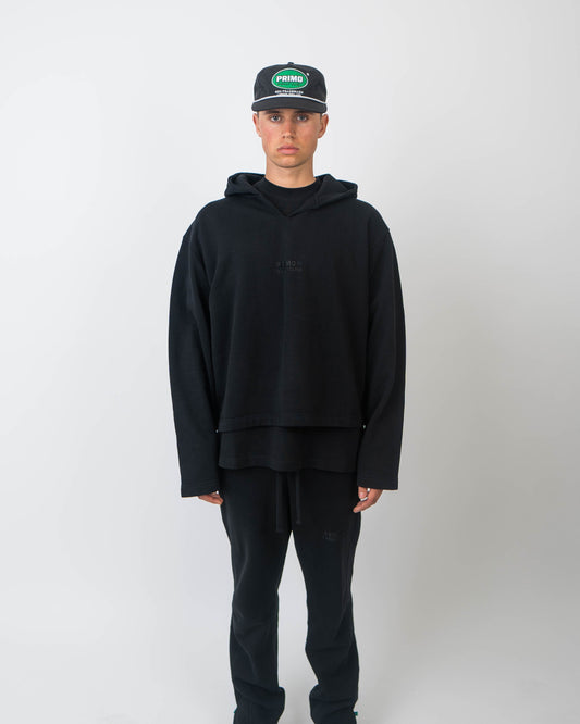 Black Boxy Hoodie