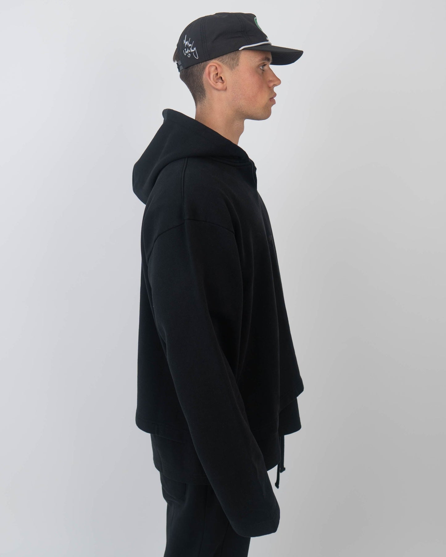 Black Boxy Hoodie