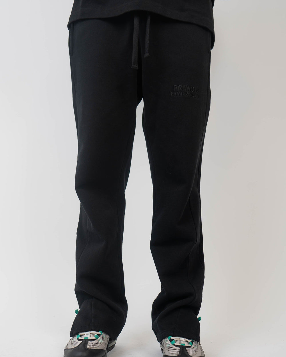 Black Split Hem Joggers