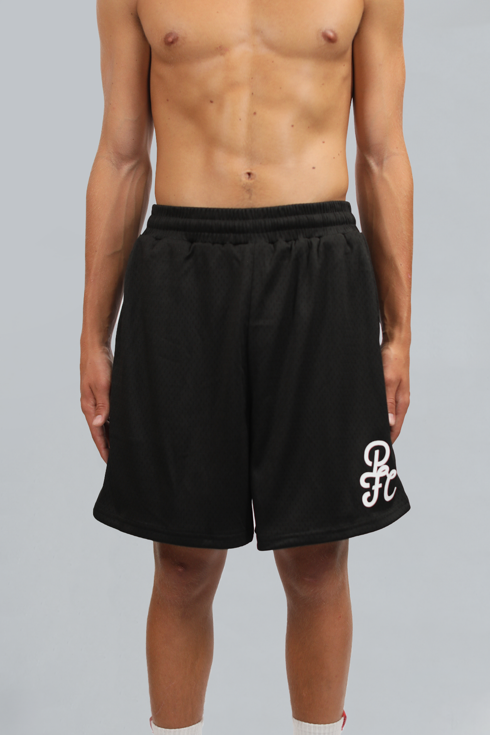 Black Mesh Shorts