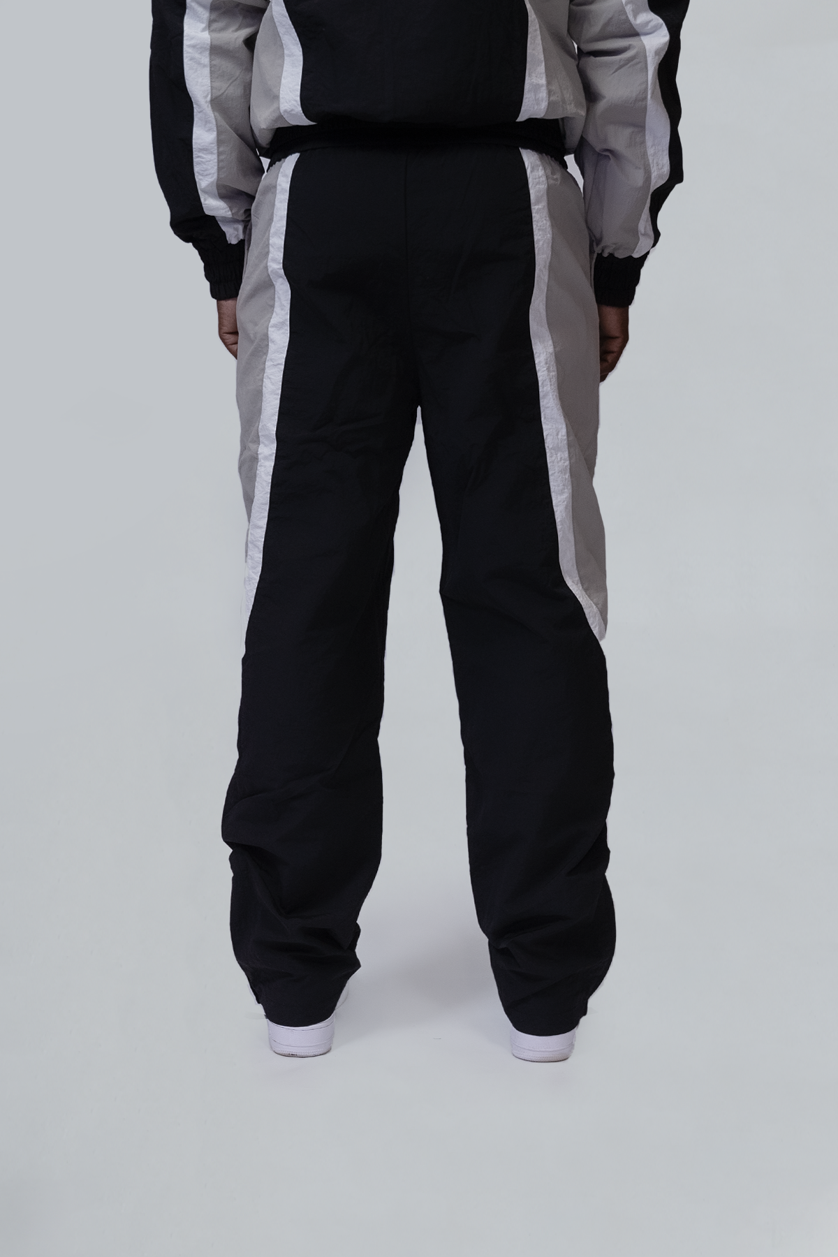 Nylon Black Track Pant