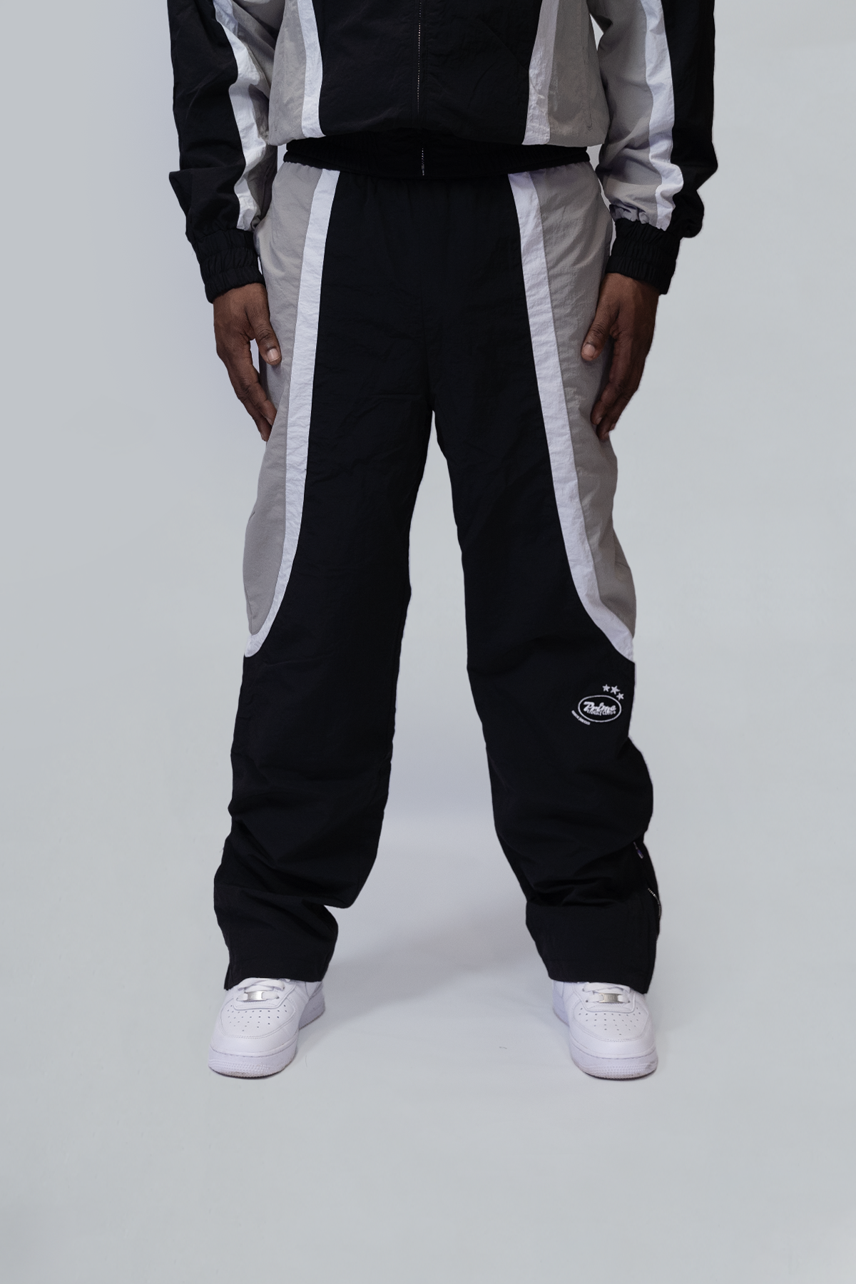 Nylon Black Track Pant