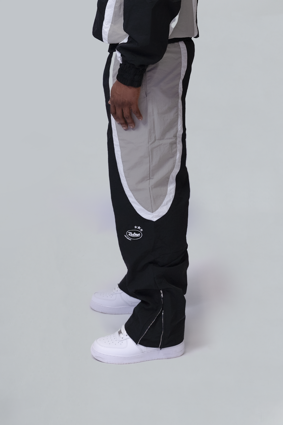 Nylon Black Track Pant