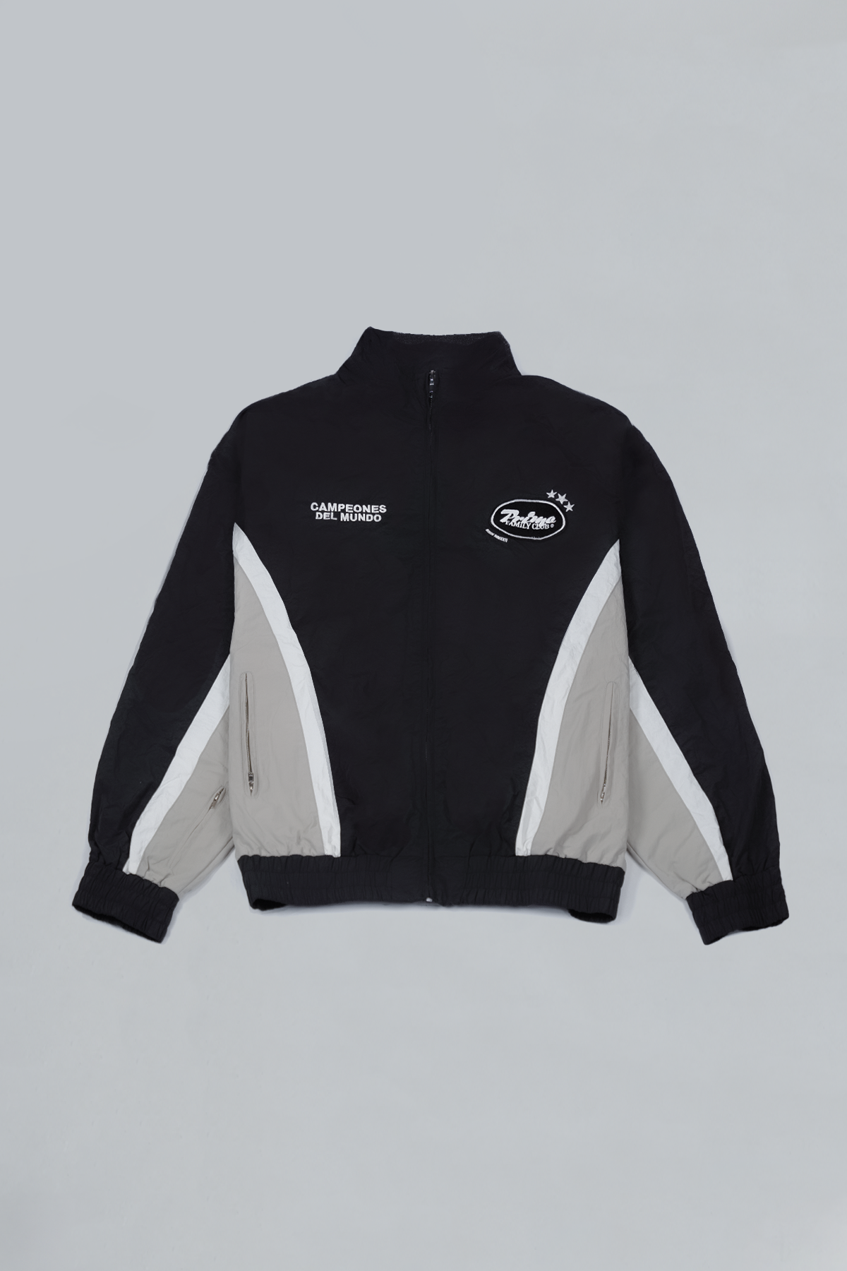 Nylon Black Track Jacket