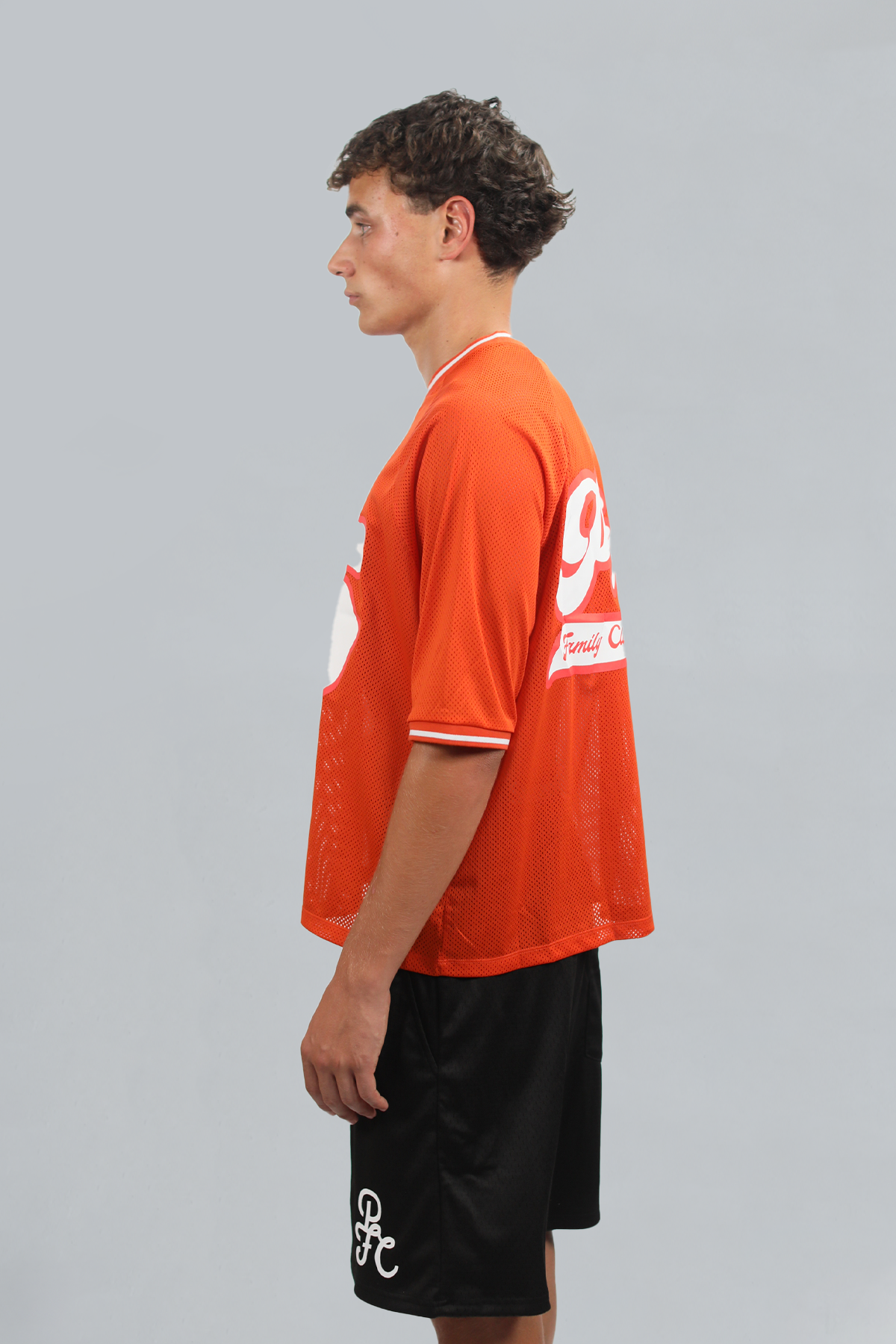 Burnt Orange Mesh Jersey