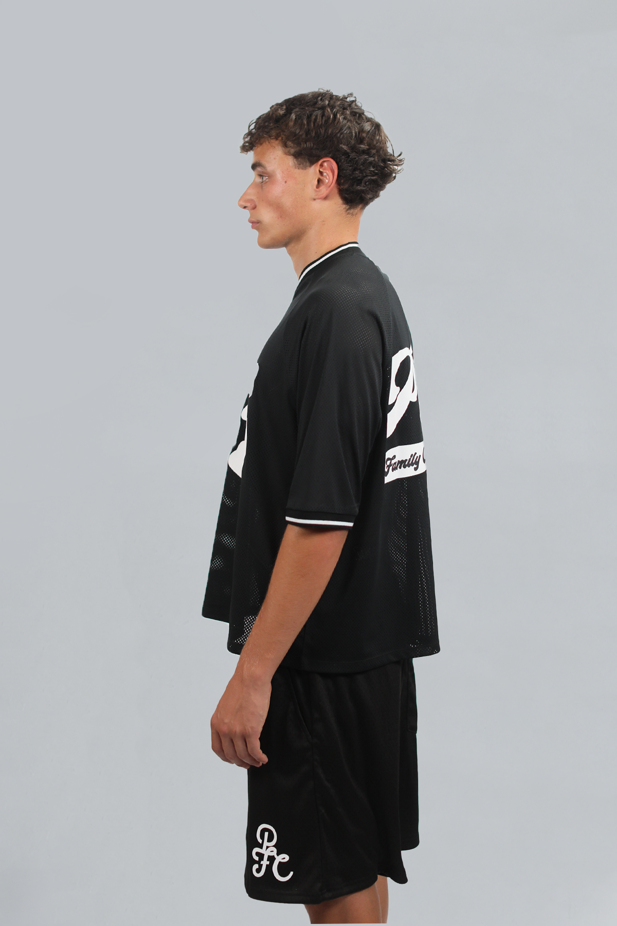 Black Mesh Jersey