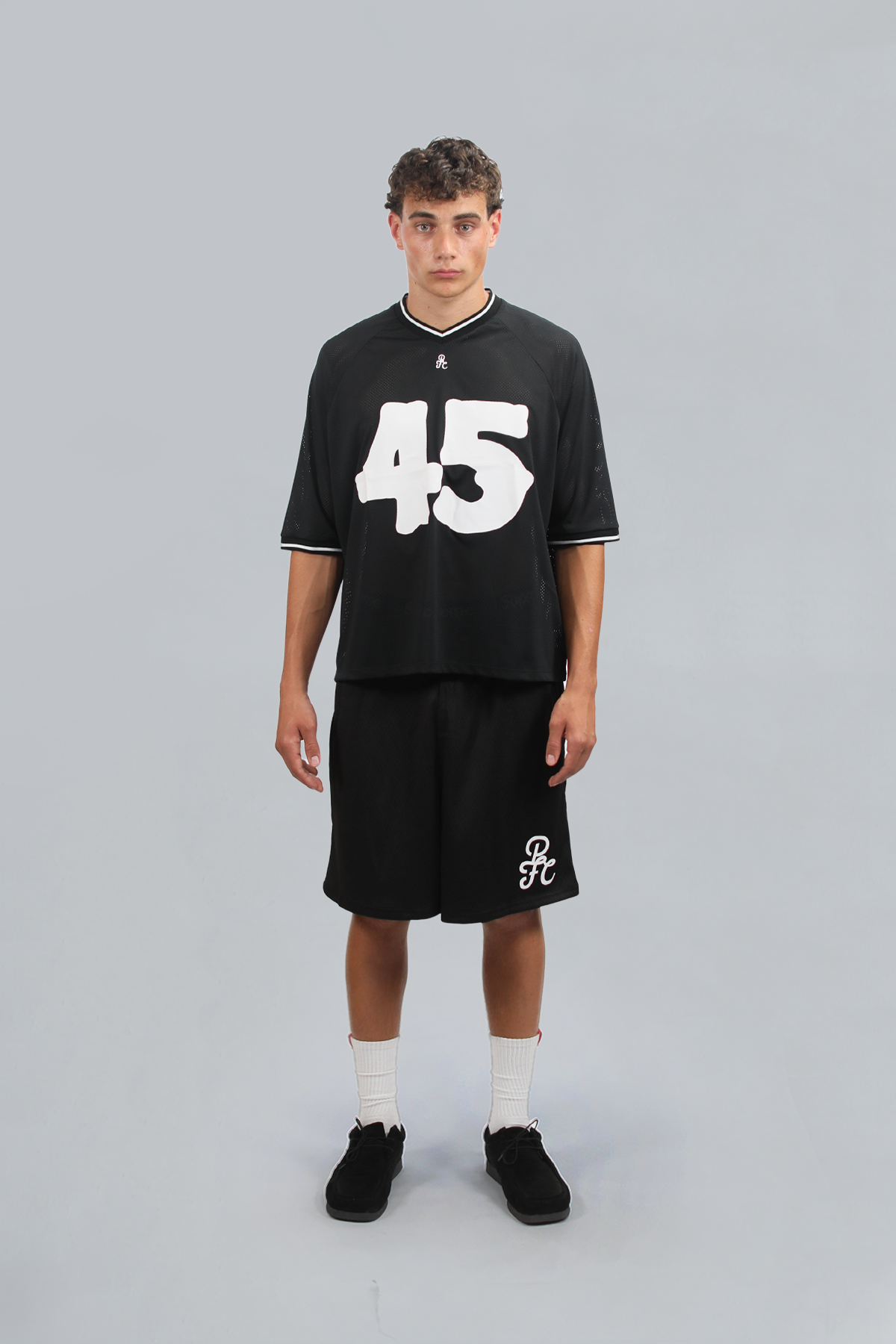 Black Mesh Jersey