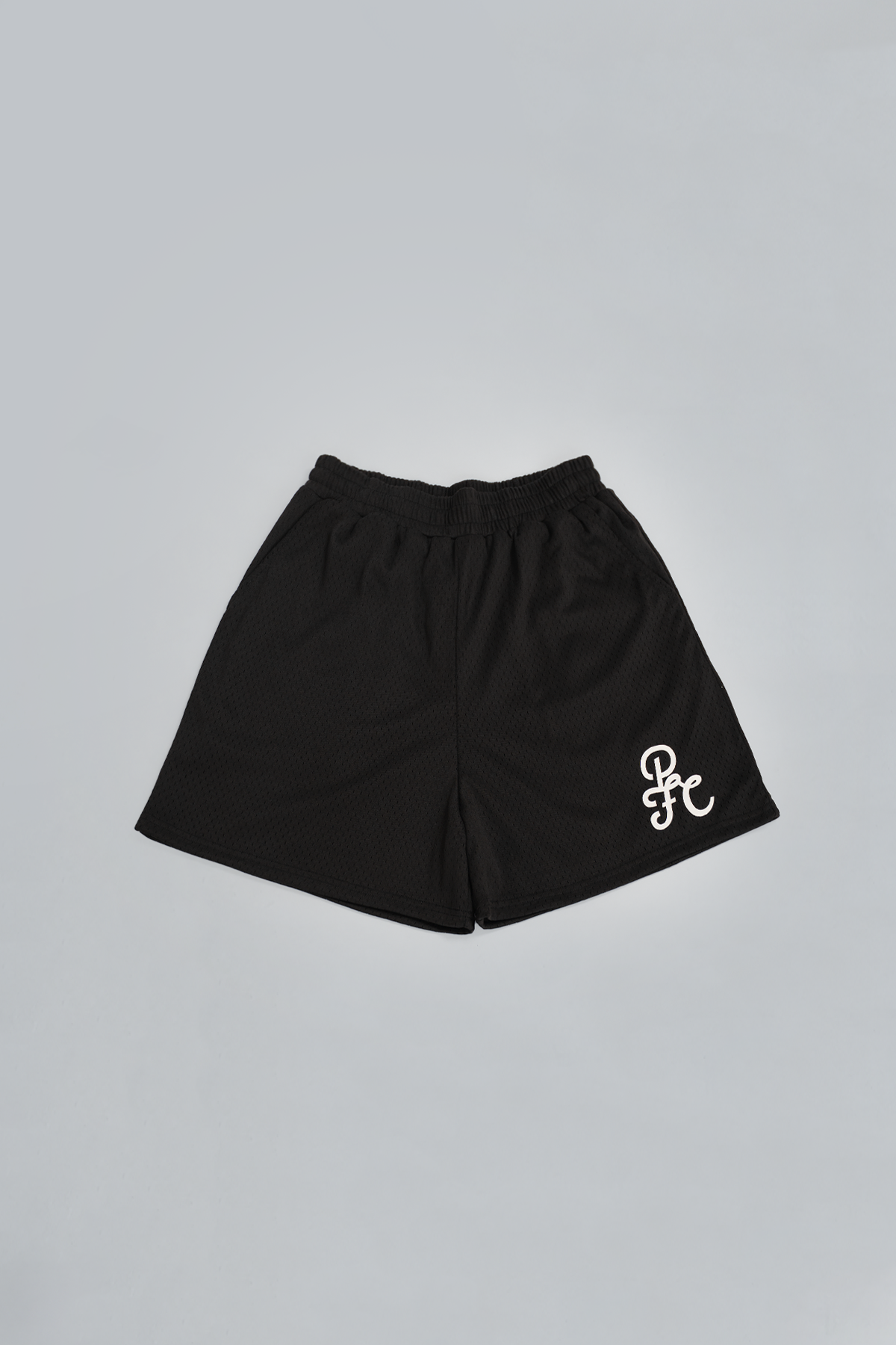 Black Mesh Shorts
