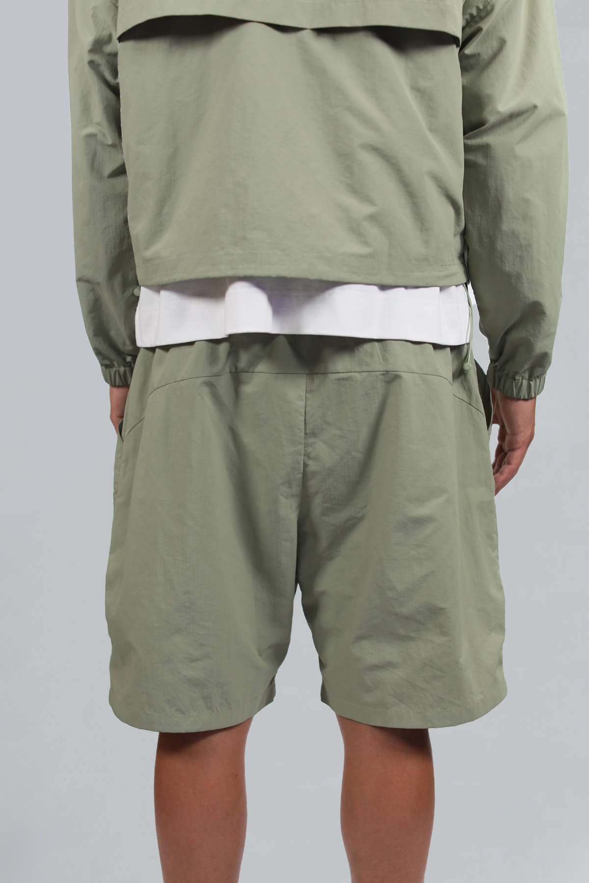 Seafoam Green Nylon Shorts