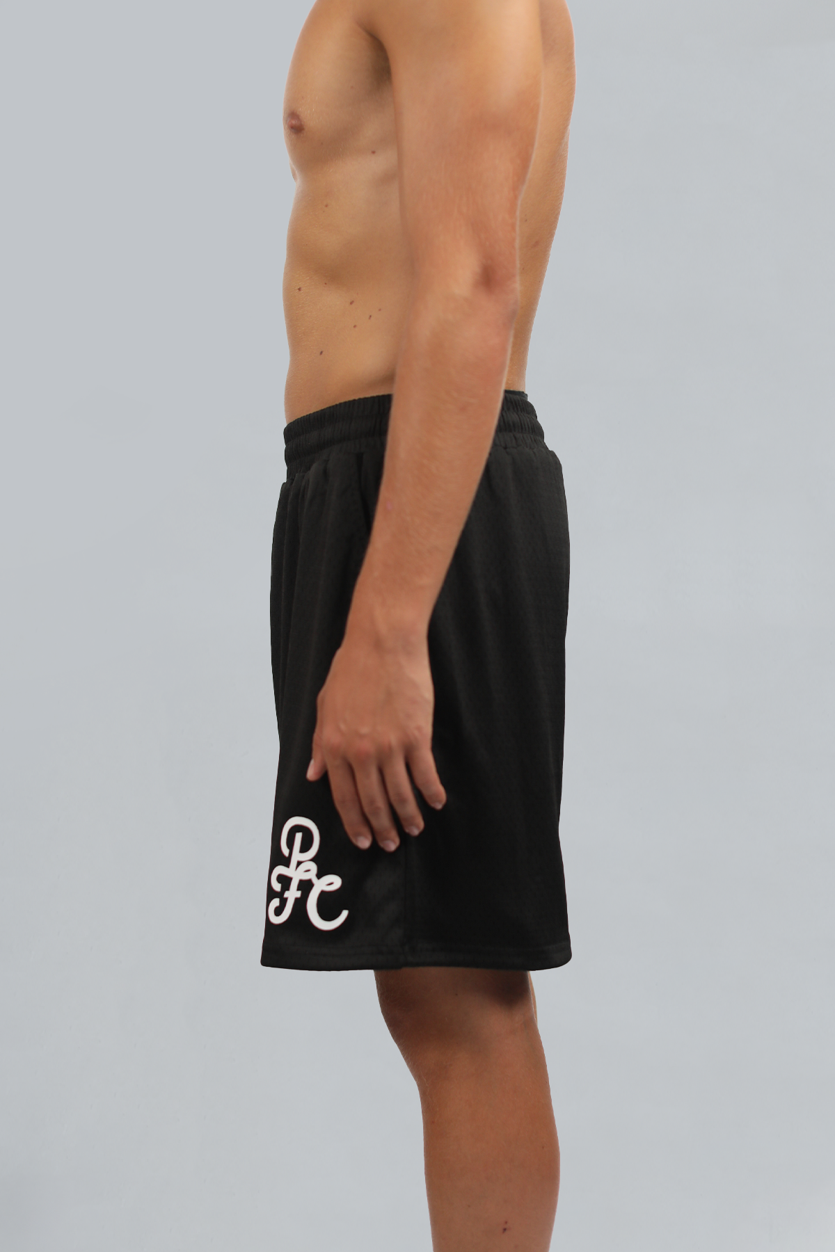 Black Mesh Shorts
