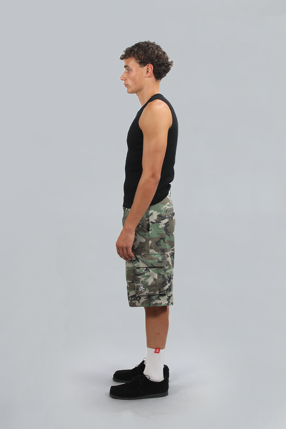 Black Ribbed Tank Top