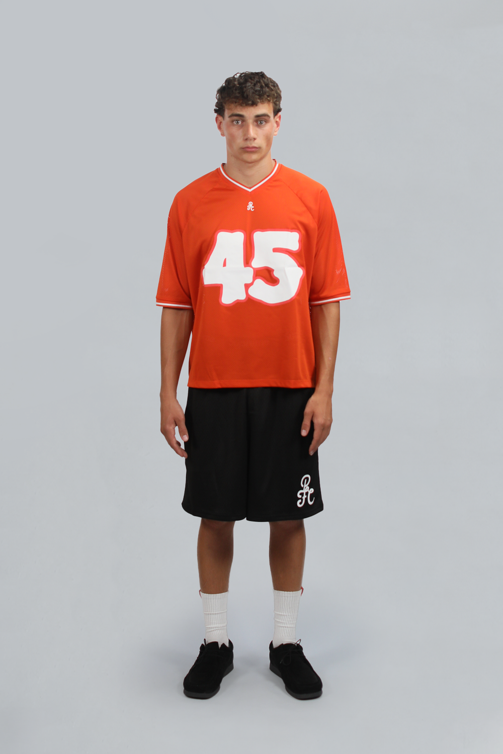 Burnt Orange Mesh Jersey
