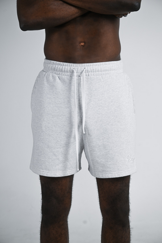 Grey Marl Cotton Short