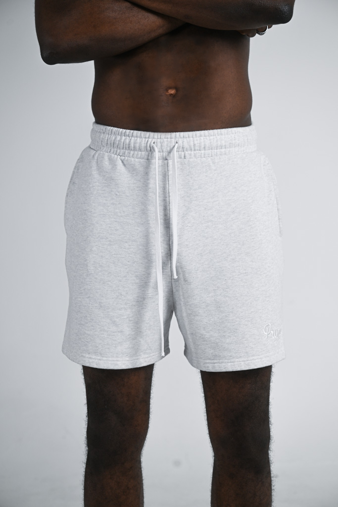 Grey Marl Cotton Short