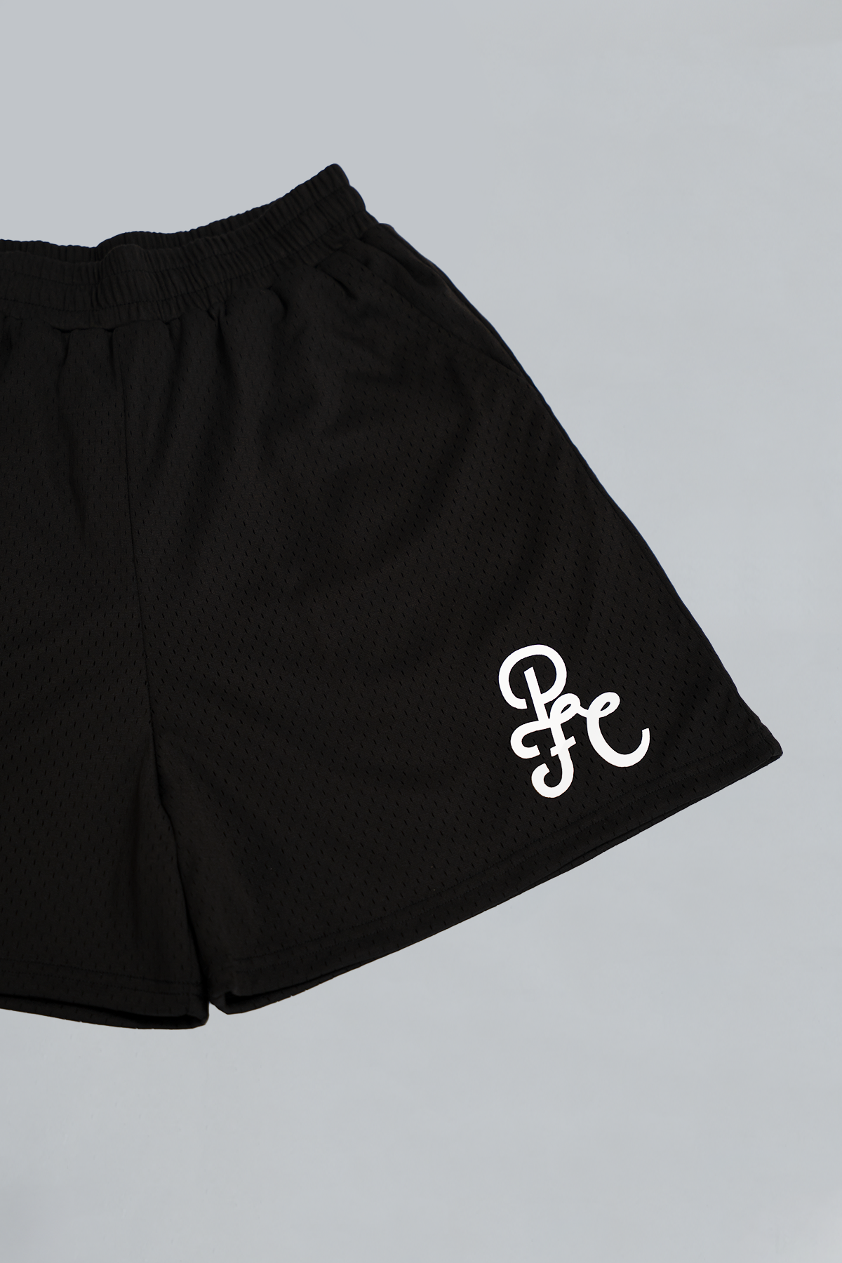 Black Mesh Shorts